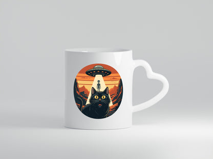 Ufo | Verrückte Katze Aliens Geschenk Tierliebhaber Humor lustiger Spruch Tasse