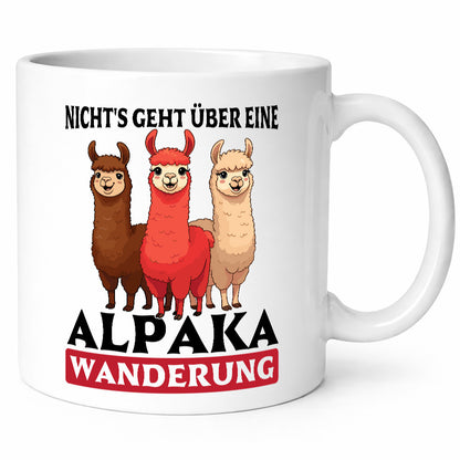 Nichts geht über eine Alpaka Wanderung | Lama Wandern lustig Humor Geschenkidee