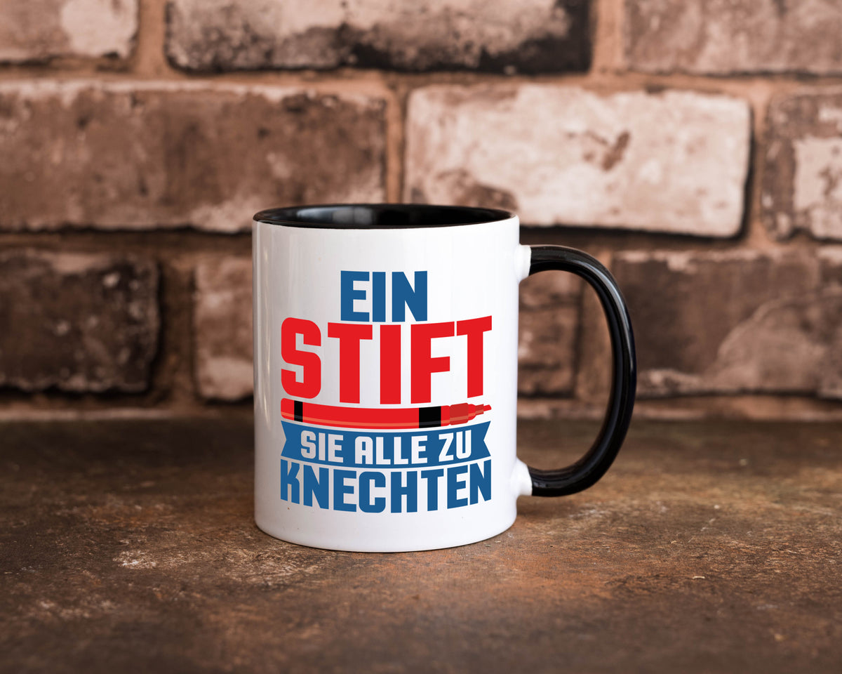 Knechten | Lehrerin Lehrer Unterricht Kollege v2 lustiger Spruch Geschenk Tasse