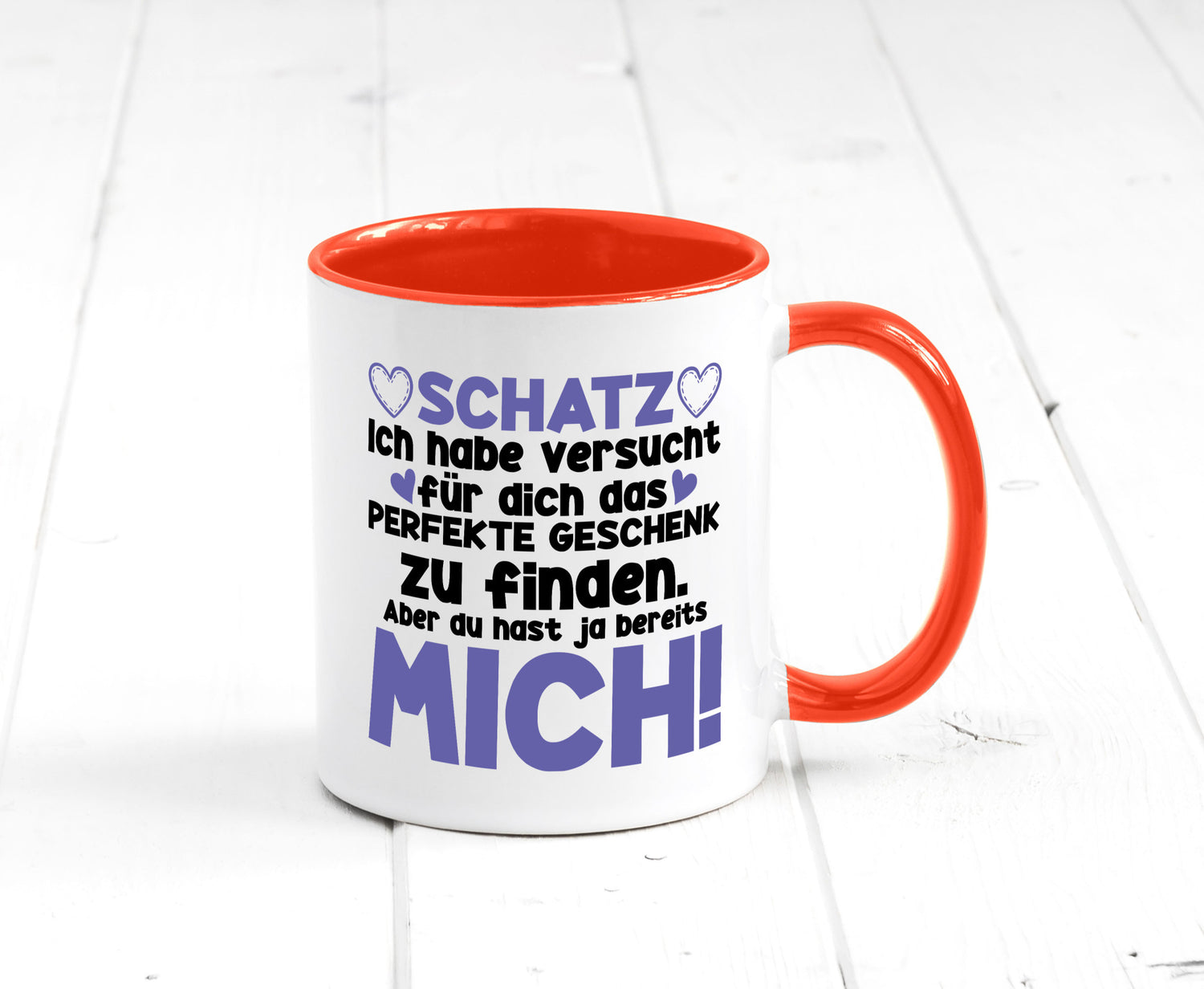 Schatz | Liebe Valentinstag Freund Freundin Herz Geschenkidee Humor Tasse