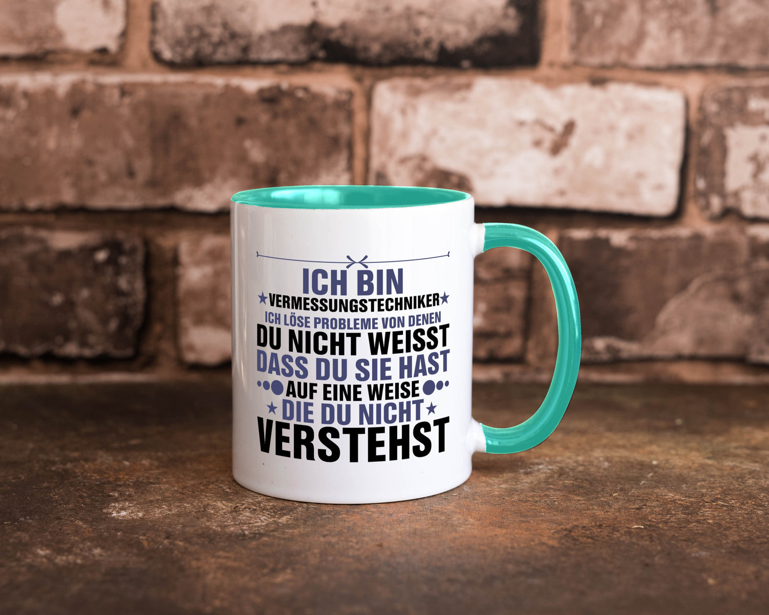 Löse Probleme: Vermessungstechniker | Techniker Humor Geschenkidee Tasse