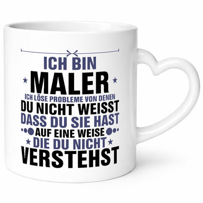 Löse Probleme: Maler | Malerei v2 lustig Humor Geschenkidee Geschenk Tasse