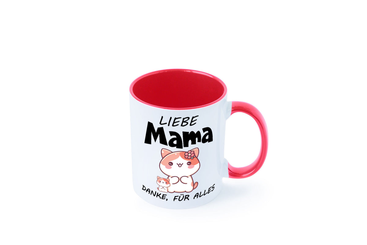 Liebe Mama Danke, für alles | Muttertag Beste Geschenk Familie Geschenkidee Tasse