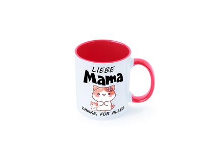 Liebe Mama Danke, für alles | Muttertag Beste Geschenk Familie Geschenkidee Tasse
