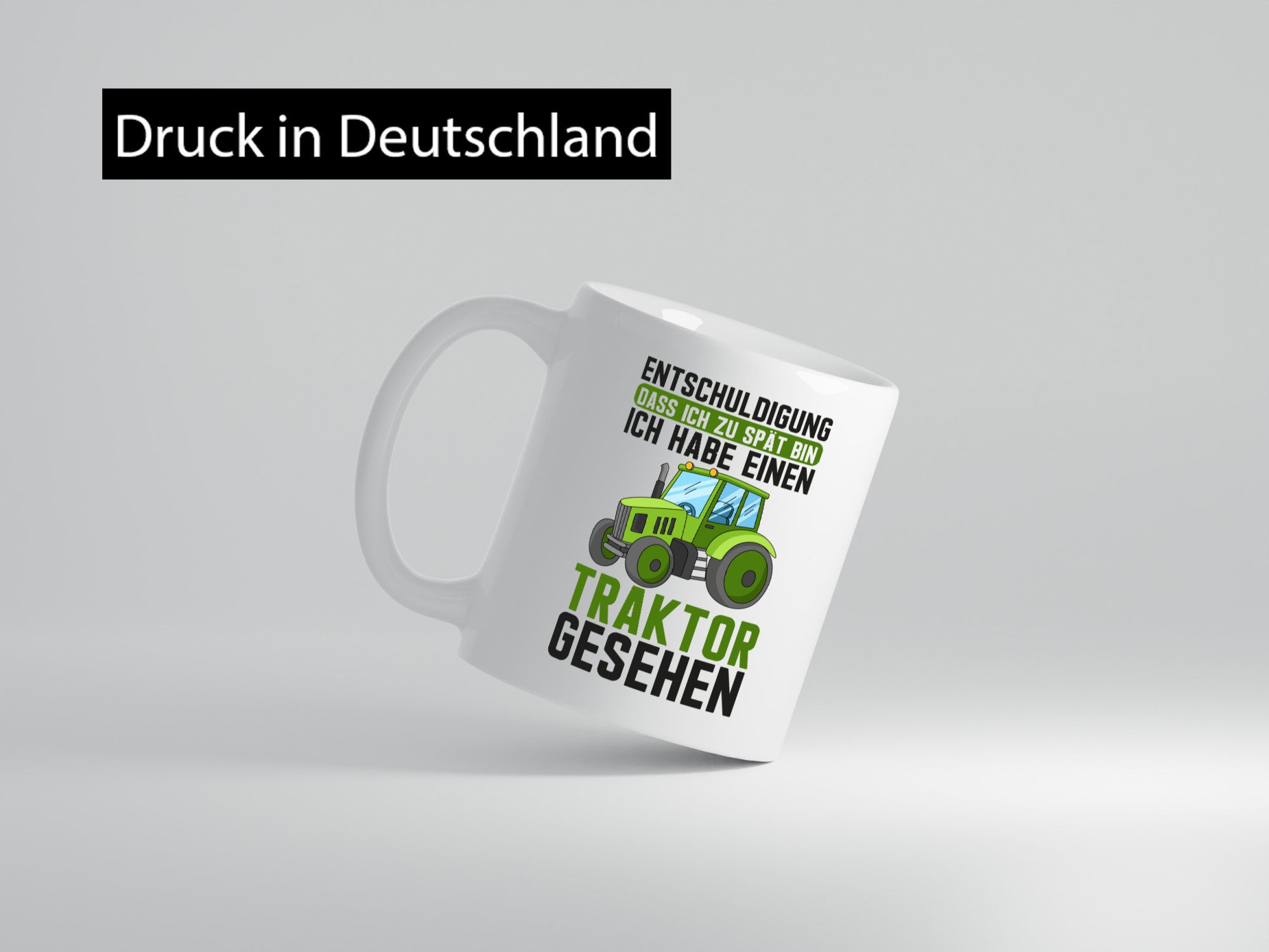 Entschuldigung das ich zu spät bin | traktor gesehen Kind Geschenkidee Humor