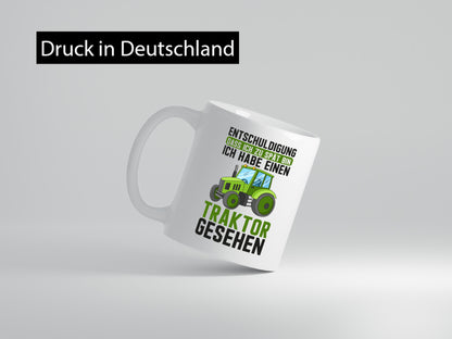 Entschuldigung das ich zu spät bin | traktor gesehen Kind Geschenkidee Humor