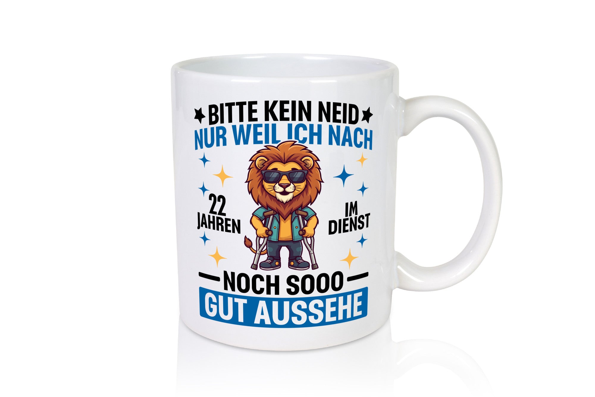 22 Jahre im Dienst | Arbeitsjubiläum Arbeit lustiger Spruch Geschenk Kollegen