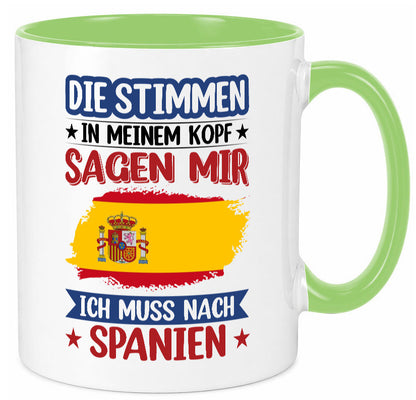 Spanien | Urlaub Stimmen in meinem Kopf Traumland v2 lustiger Spruch Geschenk