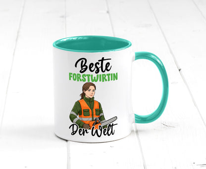 Beste Forstwirtin | Forst Wirtin v2 lustig Humor Geschenkidee Geschenk Tasse