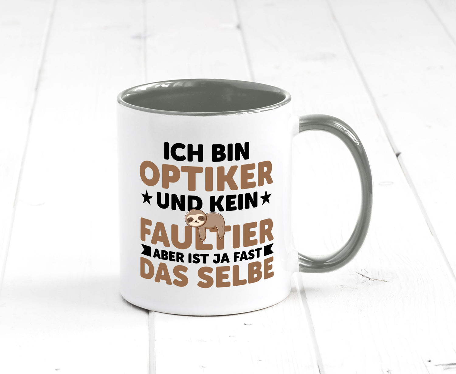 Ich bin kein Faultier: Optiker | Augenoptiker v2 lustiger Spruch Geschenk