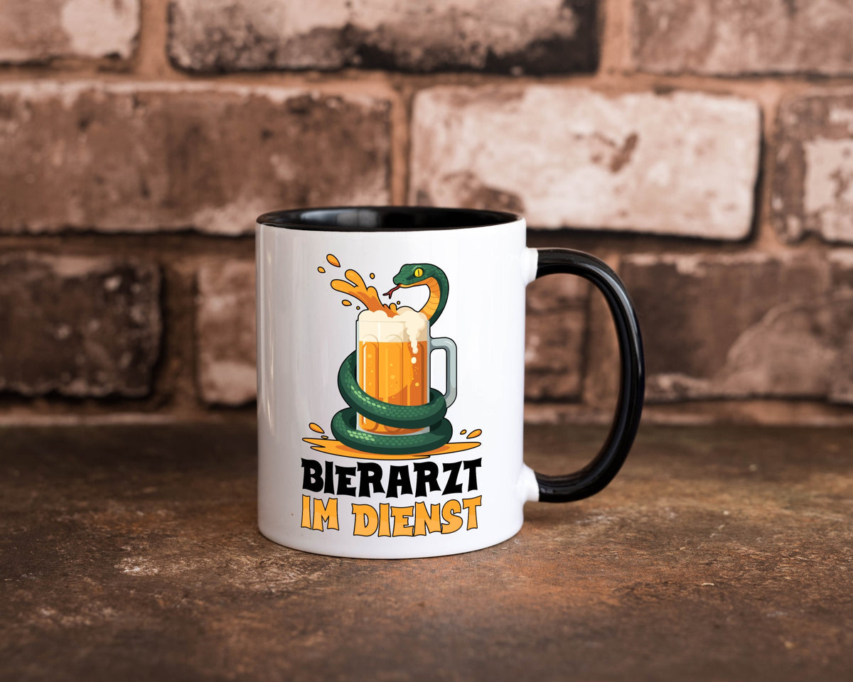 Bierarzt im Dienst | Tierarzt Arzt Geschenk Tierliebhaber Humor lustiger Spruch Tasse