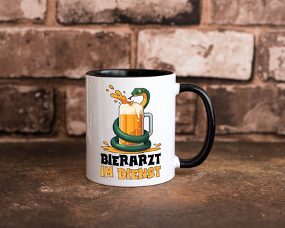 Bierarzt im Dienst | Tierarzt Arzt Geschenk Tierliebhaber Humor lustiger Spruch Tasse
