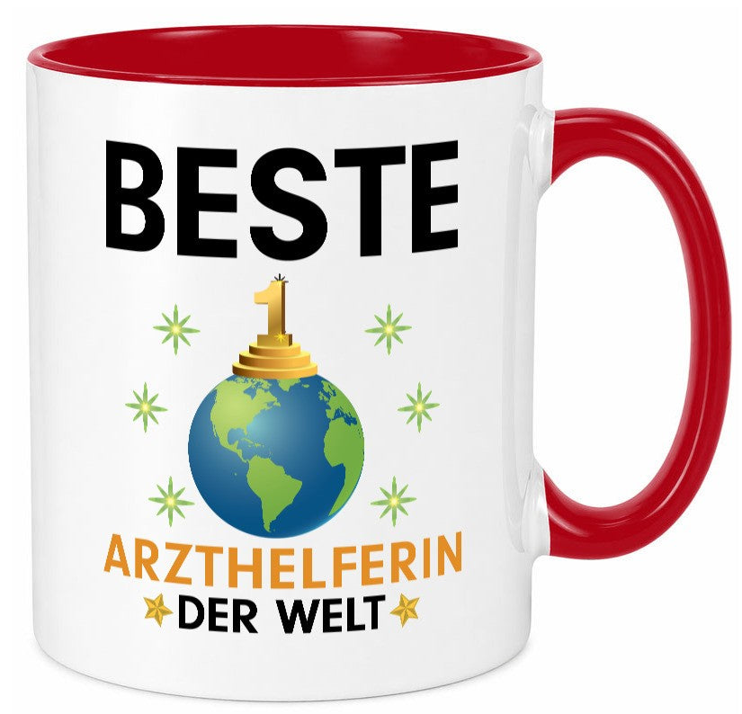 Welt Beste Arzthelferin | Fachangestellte Medizin lustig Humor Geschenkidee Tasse