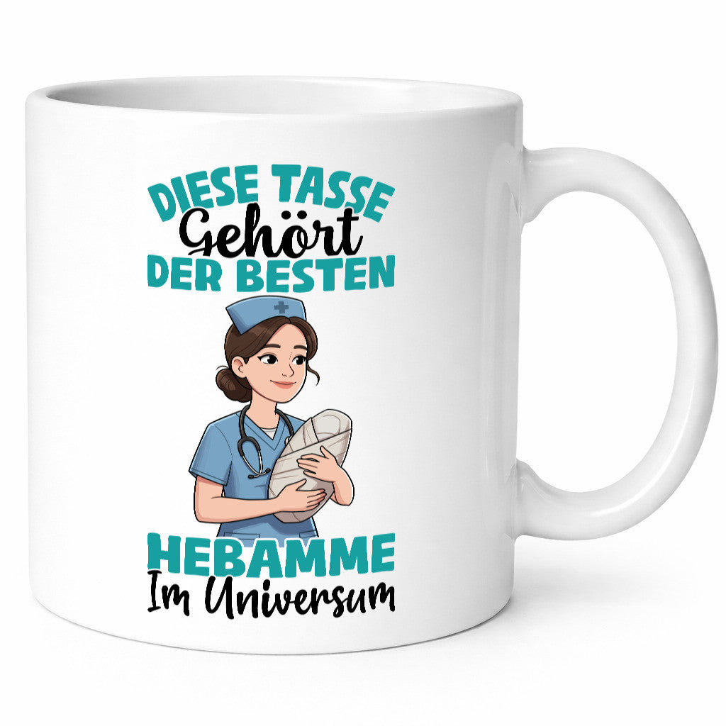 Im Universum: Hebamme | Geburtshilfe Geschenk Humor Geschenkidee lustiger