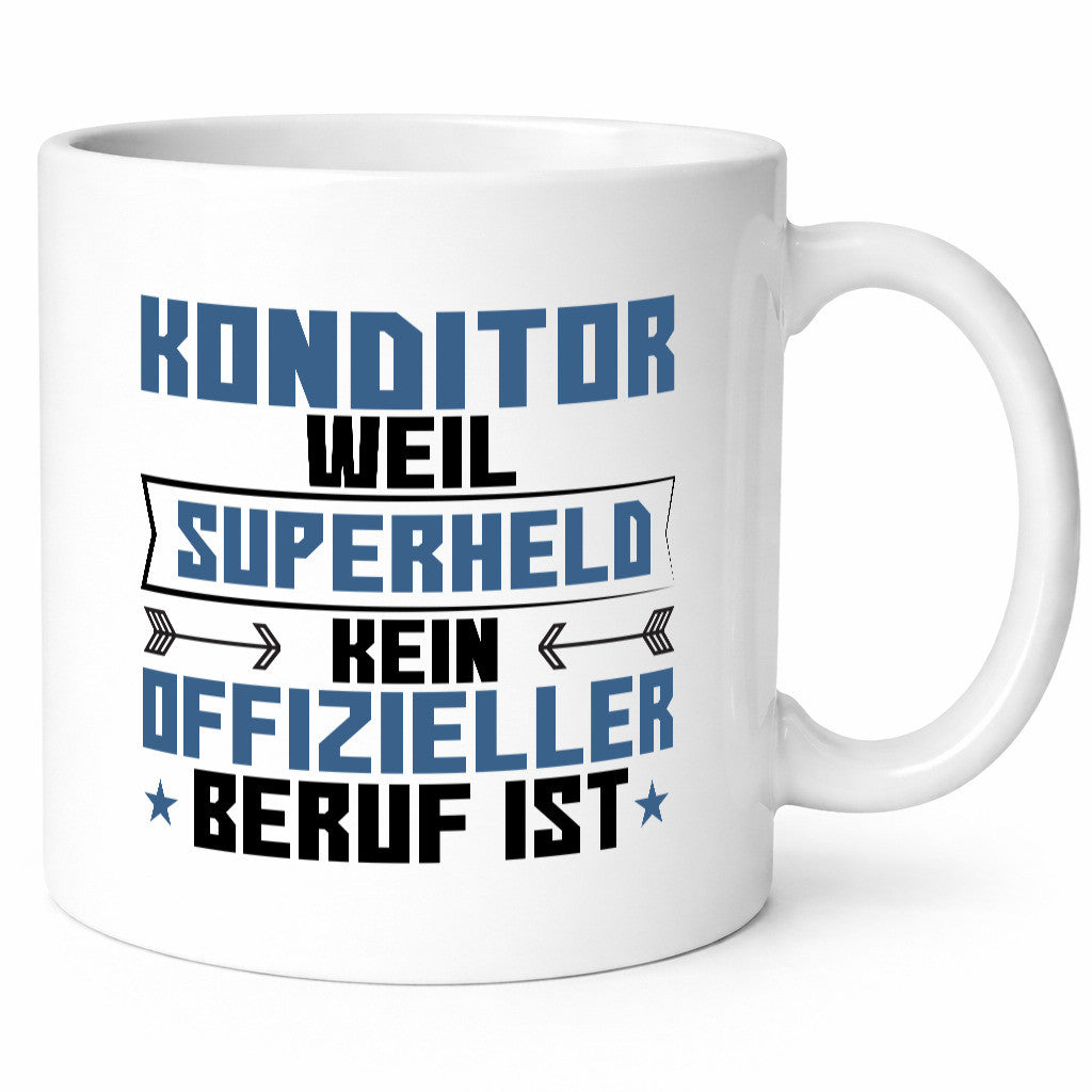 Superheld Konditor | Konditorei Humor Geschenkidee Tasse