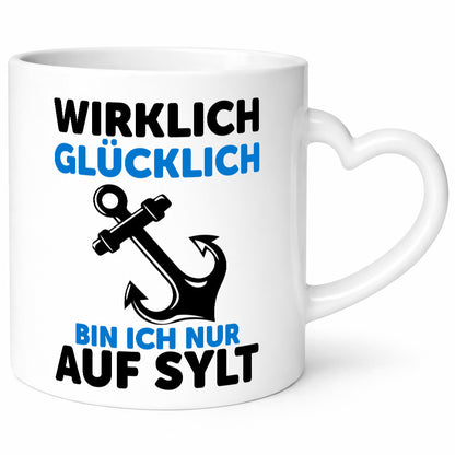 Wirklich glücklich bin ich nur auf Sylt | Nordsee v2 lustig Humor Geschenkidee