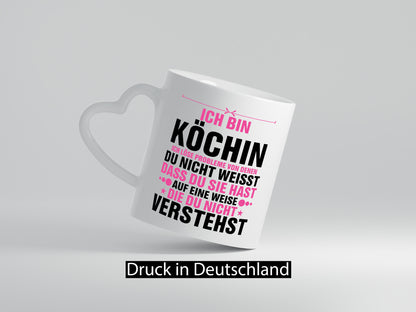 Löse Probleme: Köchin | Chefköchin Chefkoch v2 lustig Arbeit Kollegen Büro Tasse