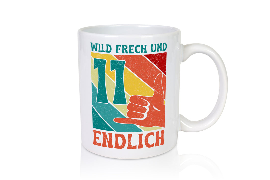 11. Geburtstag | 11 Jahre Wild und Frech Geschenkidee Humor Tasse