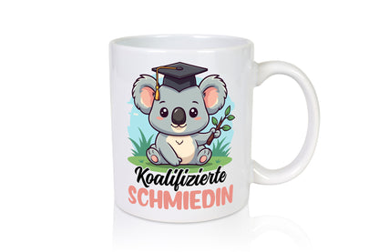 Koalifizierte Schmiedin | Schmied Beruf Schmiederei lustig Arbeit Kollegen Büro