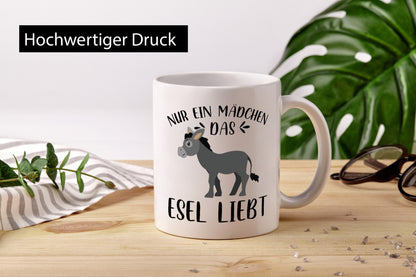 Nur ein Mädchen das Esel Lieb | Tiere Liebhaber Geschenkidee Tierliebhaber
