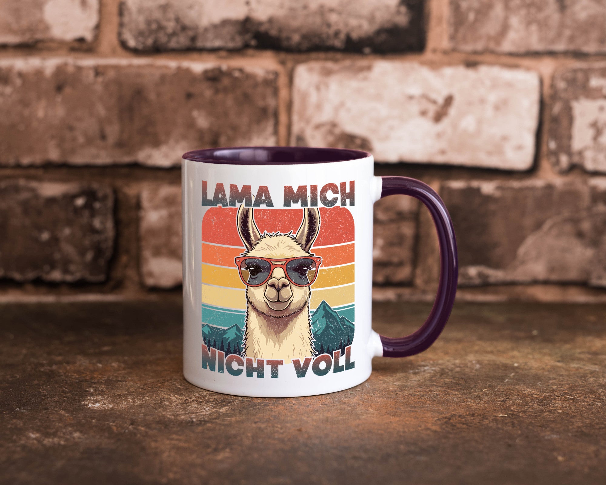 Lama mich nicht voll | Alpaka Kamel Retro lustig Humor Geschenkidee Geschenk