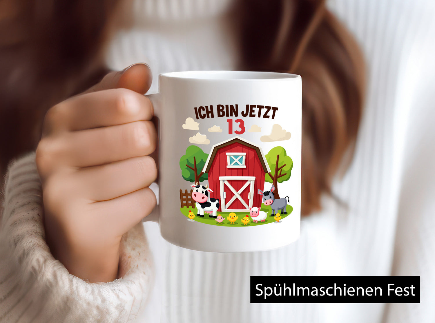 12. Geburtstag | 12 Jahre Bauernhof und Tiere lustiger Spruch Geschenk