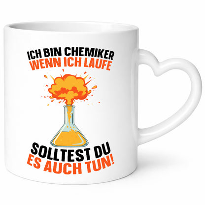 Bin Chemiker wenn ich laufe solltest du es auch | Chemikant lustiger Spruch