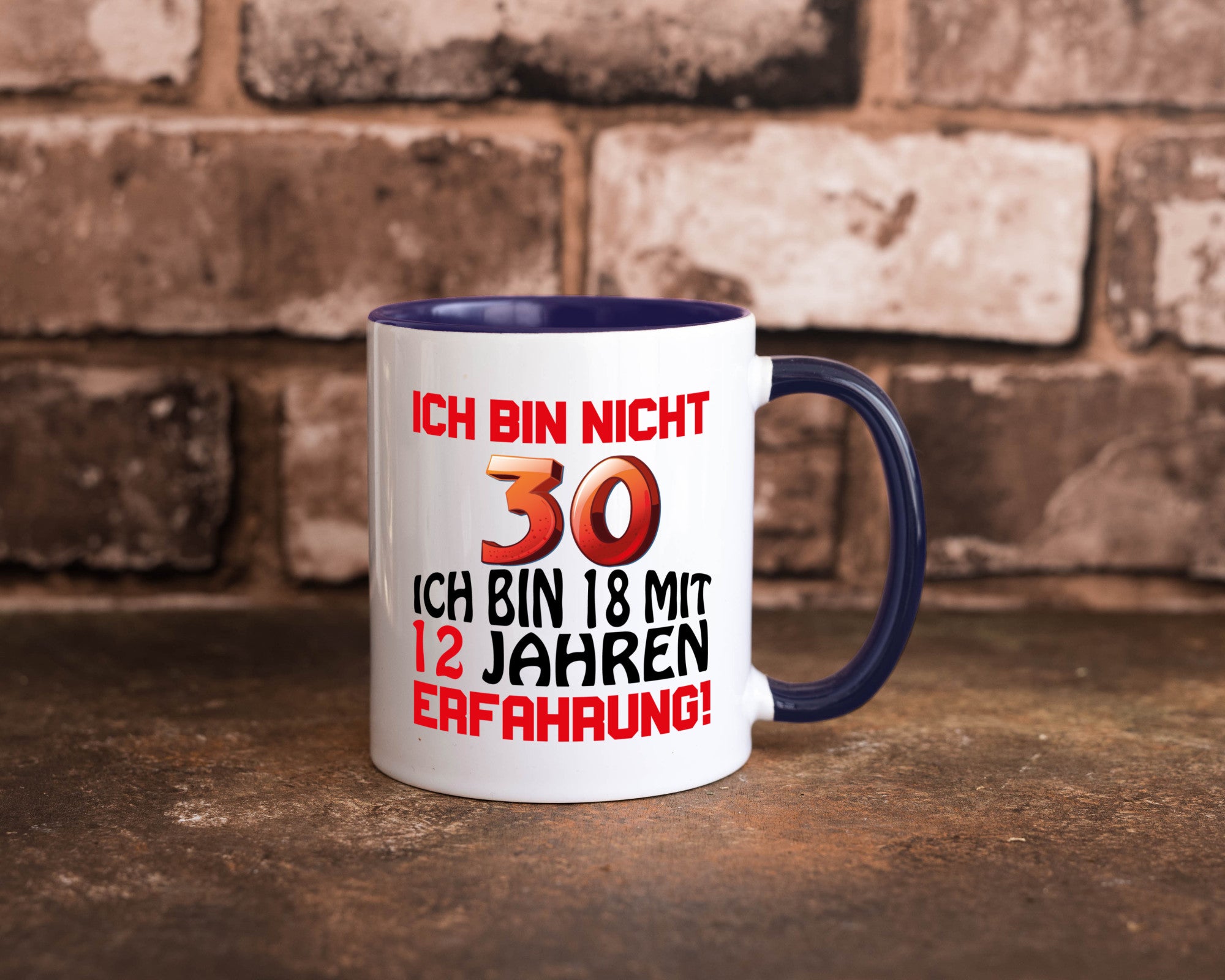 Ich bin nicht 30. lustiger Spruch Geschenk Humor Geschenkidee Tasse