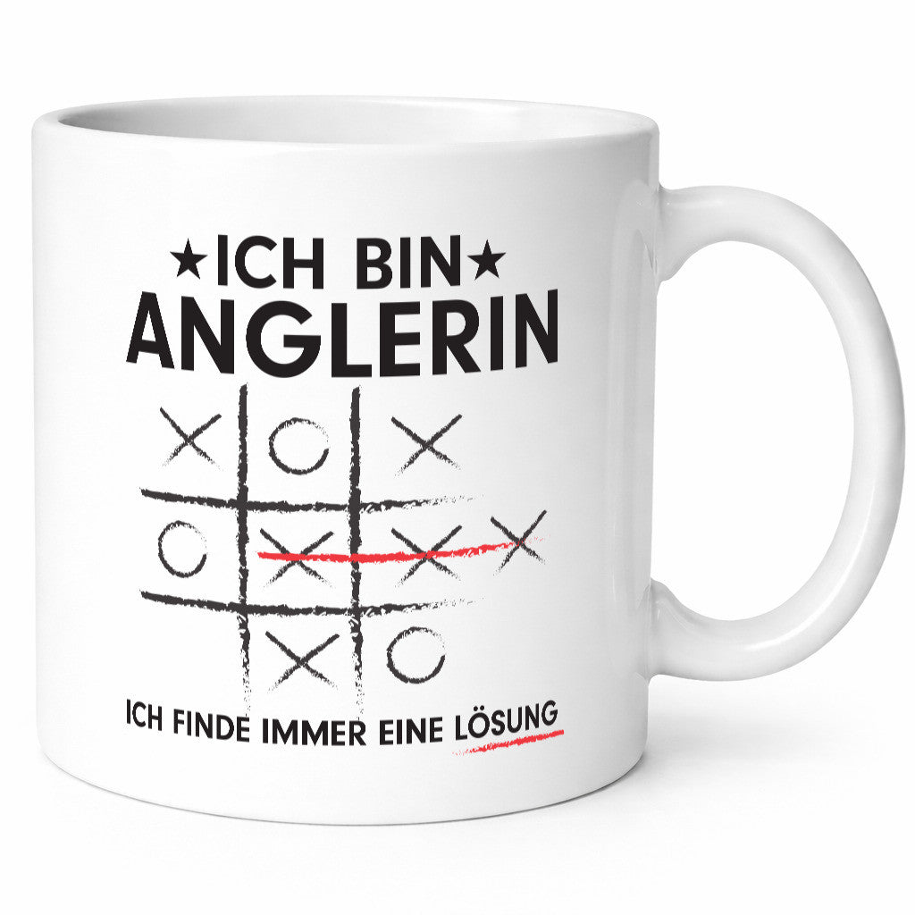 Lösung finden: Anglerin | Angeln Fischerin v2 lustig Humor Geschenkidee