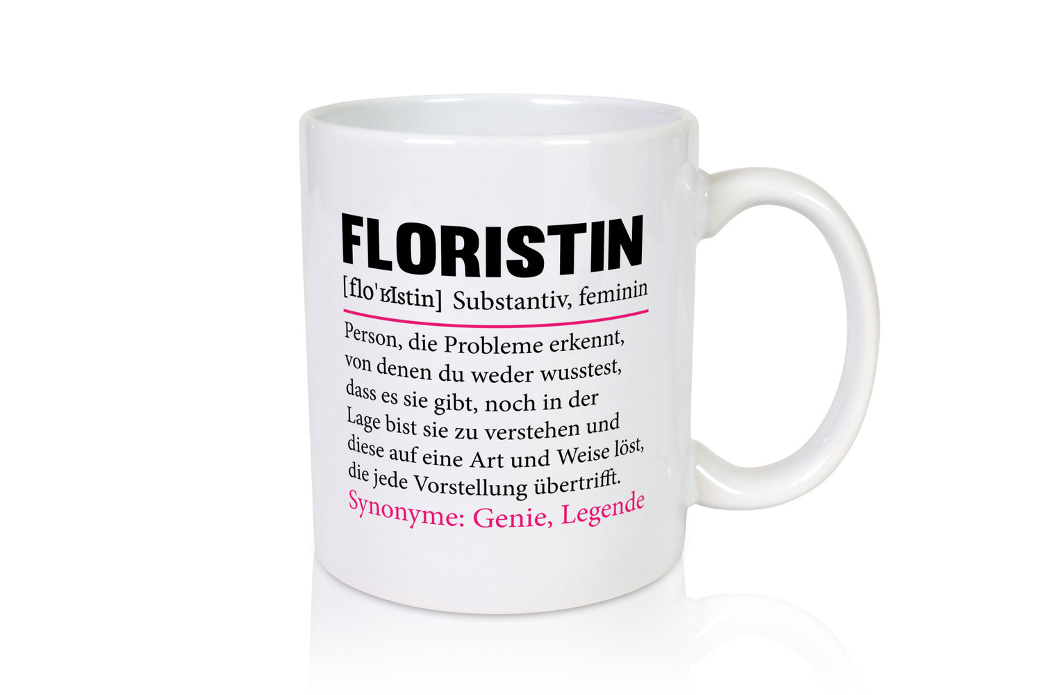 Floristin | Spruch Blumen Verkäuferin lustig Humor Geschenkidee Tasse