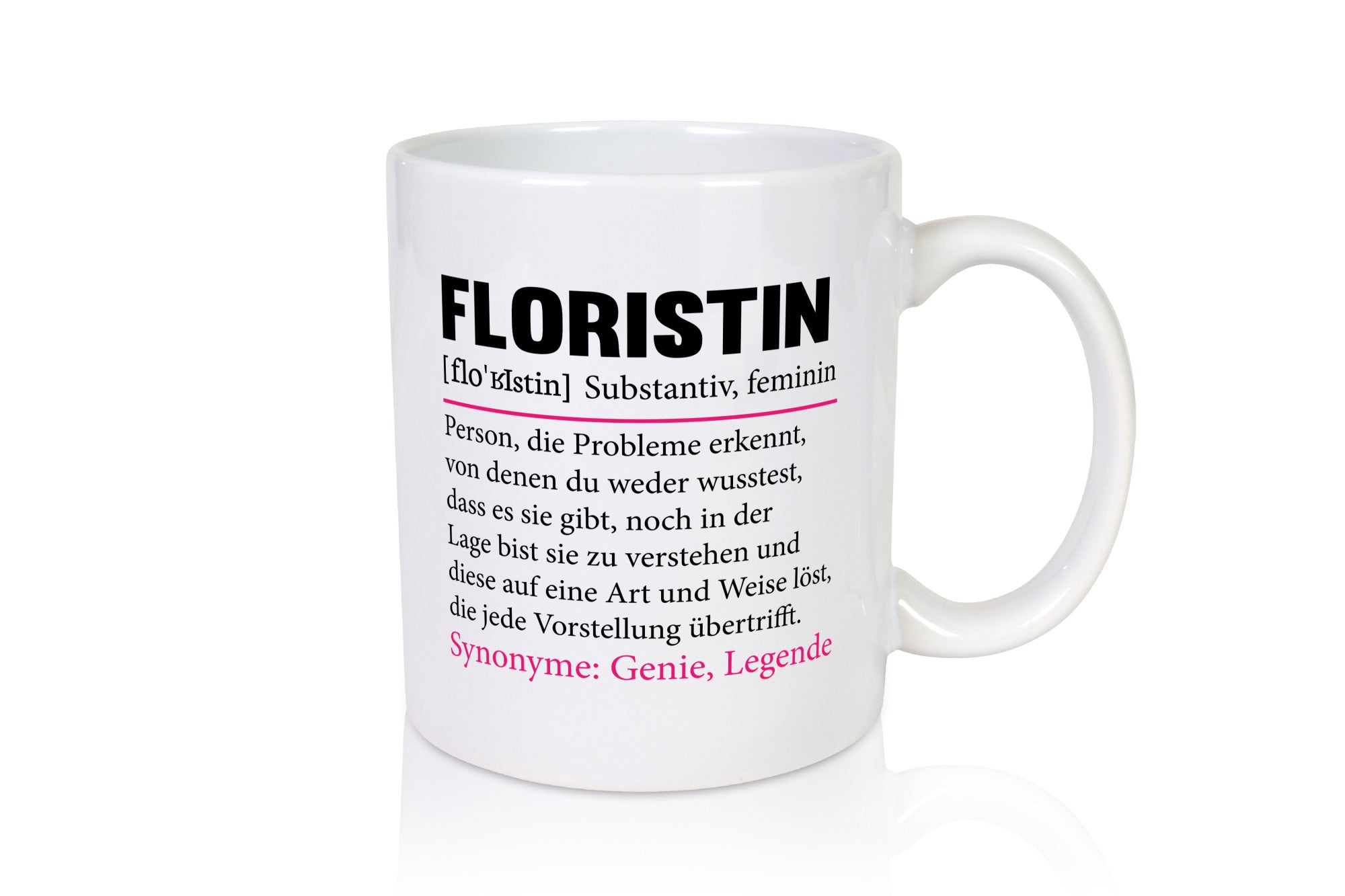 Floristin | Spruch Blumen Verkäuferin lustig Humor Geschenkidee Tasse