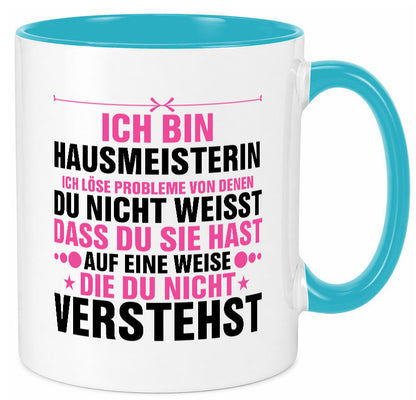 Löse Probleme: Hausmeisterin | Hauswart v2 Geschenk Humor Geschenkidee lustiger