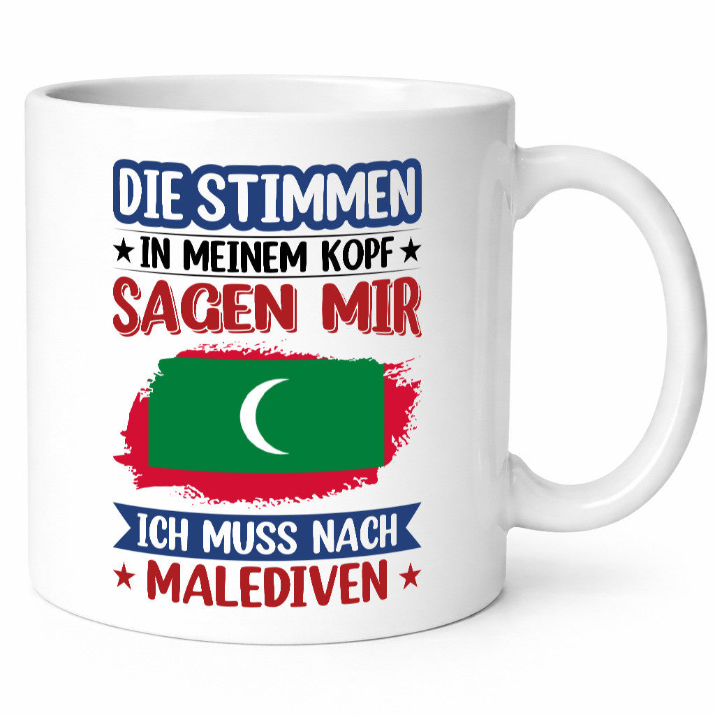 Malediven | Urlaub Stimmen in meinem Kopf Traumland Geschenk Humor Geschenkidee