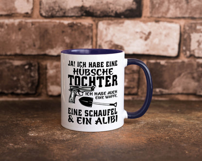 Hübsche Tochter Geschenk Familie Geschenkidee lustiger Spruch Tasse