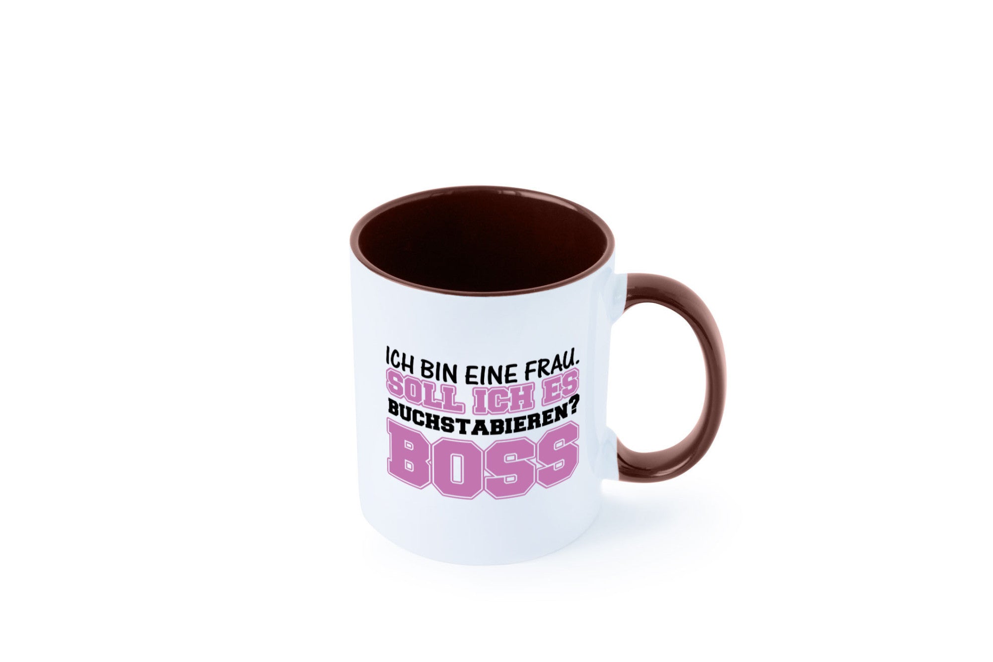 Ich bin der Boss Geschenk Humor Geschenkidee lustiger Spruch Tasse