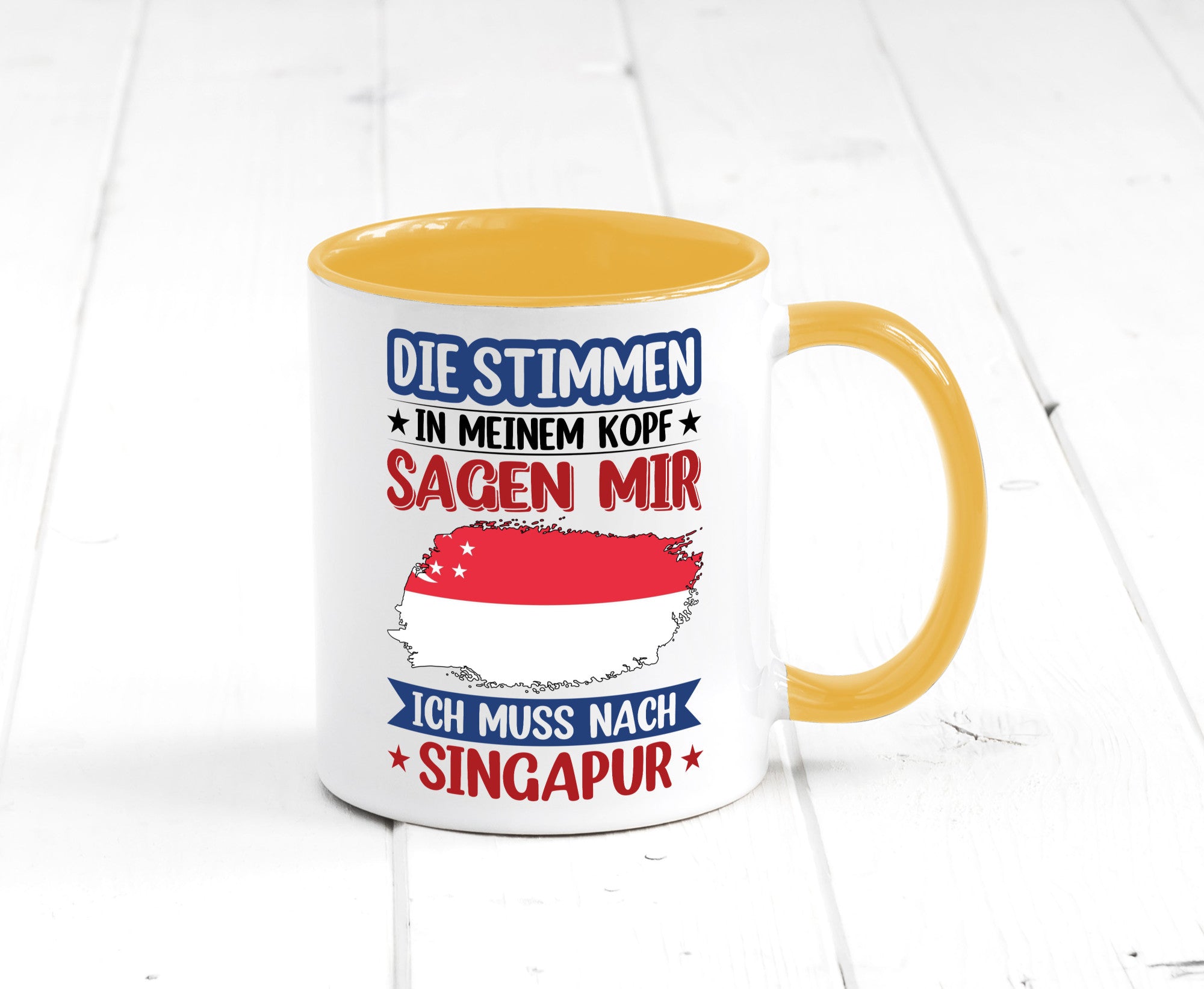 Singapur | Urlaub Stimmen in meinem Kopf Traumland v2 lustiger Spruch Geschenk