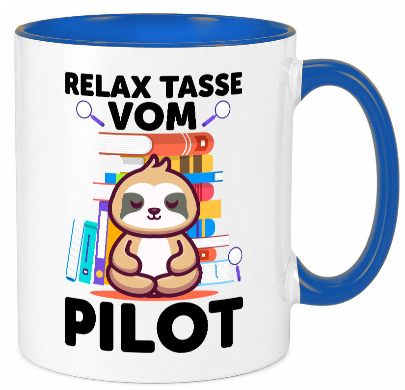 Relax Tasse: Pilot | Flugzeug Piloten lustiger Spruch Geschenk Humor