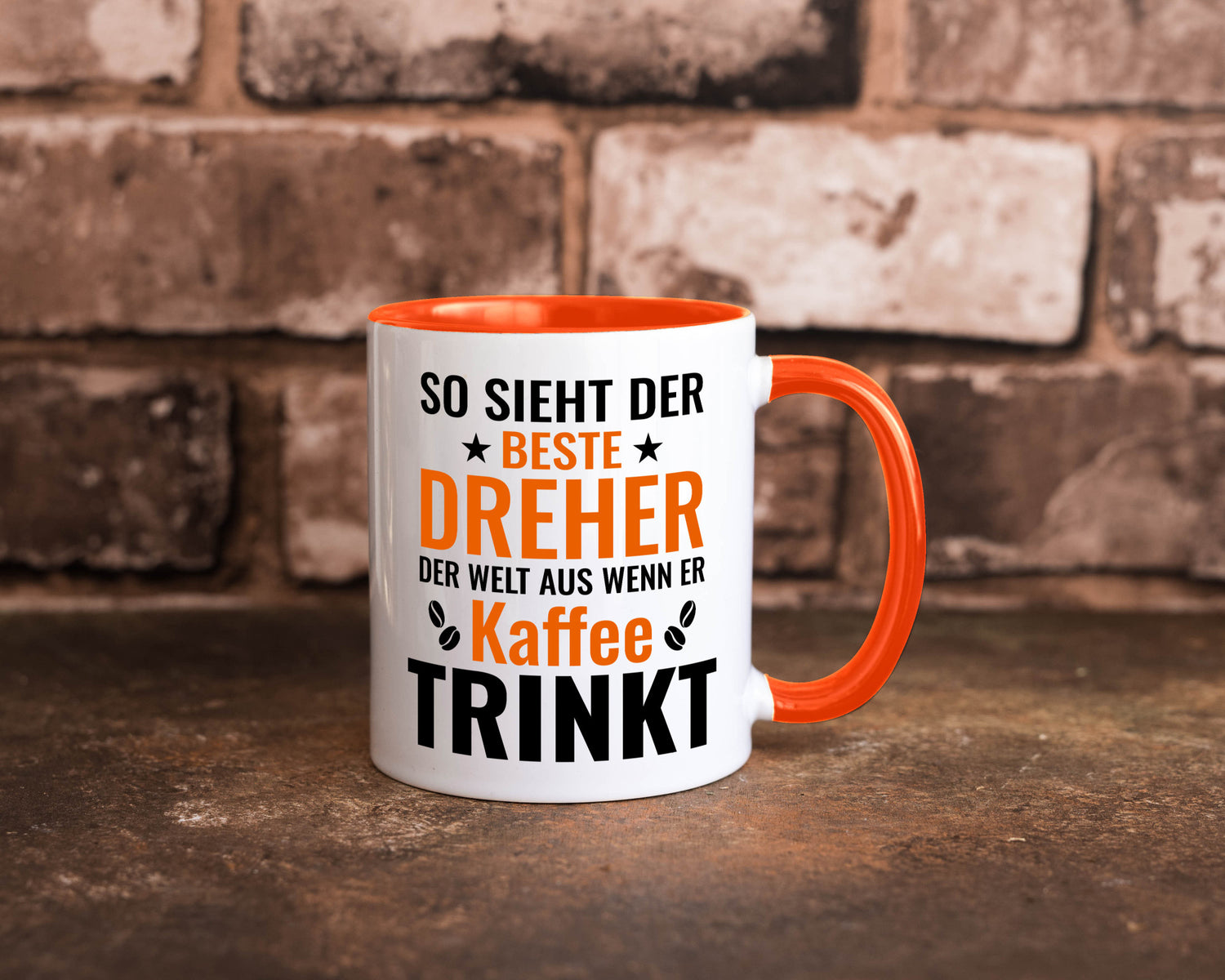 Kaffee trinkt: Dreher | Fräser Geschenkidee Humor Tasse