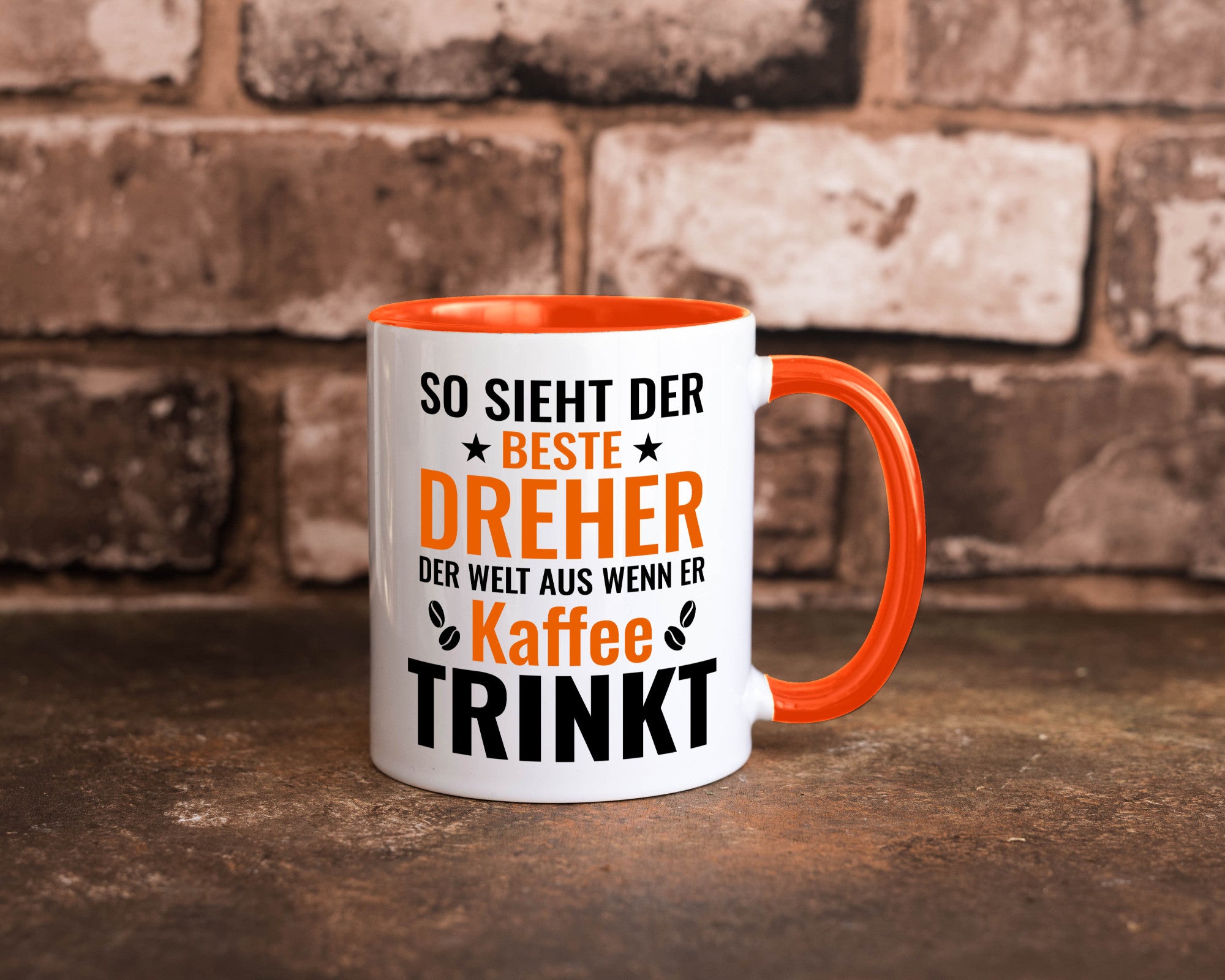 Kaffee trinkt: Dreher | Fräser Geschenkidee Humor Tasse