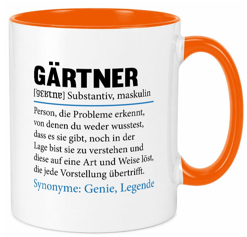 Gärtner | lustig Gartenbau Beruf Spruch Arbeit Kollegen Büro Geschenk Tasse