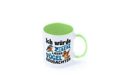 Vögel beobachten | Vogel lustig Humor Geschenkidee Geschenk Tasse