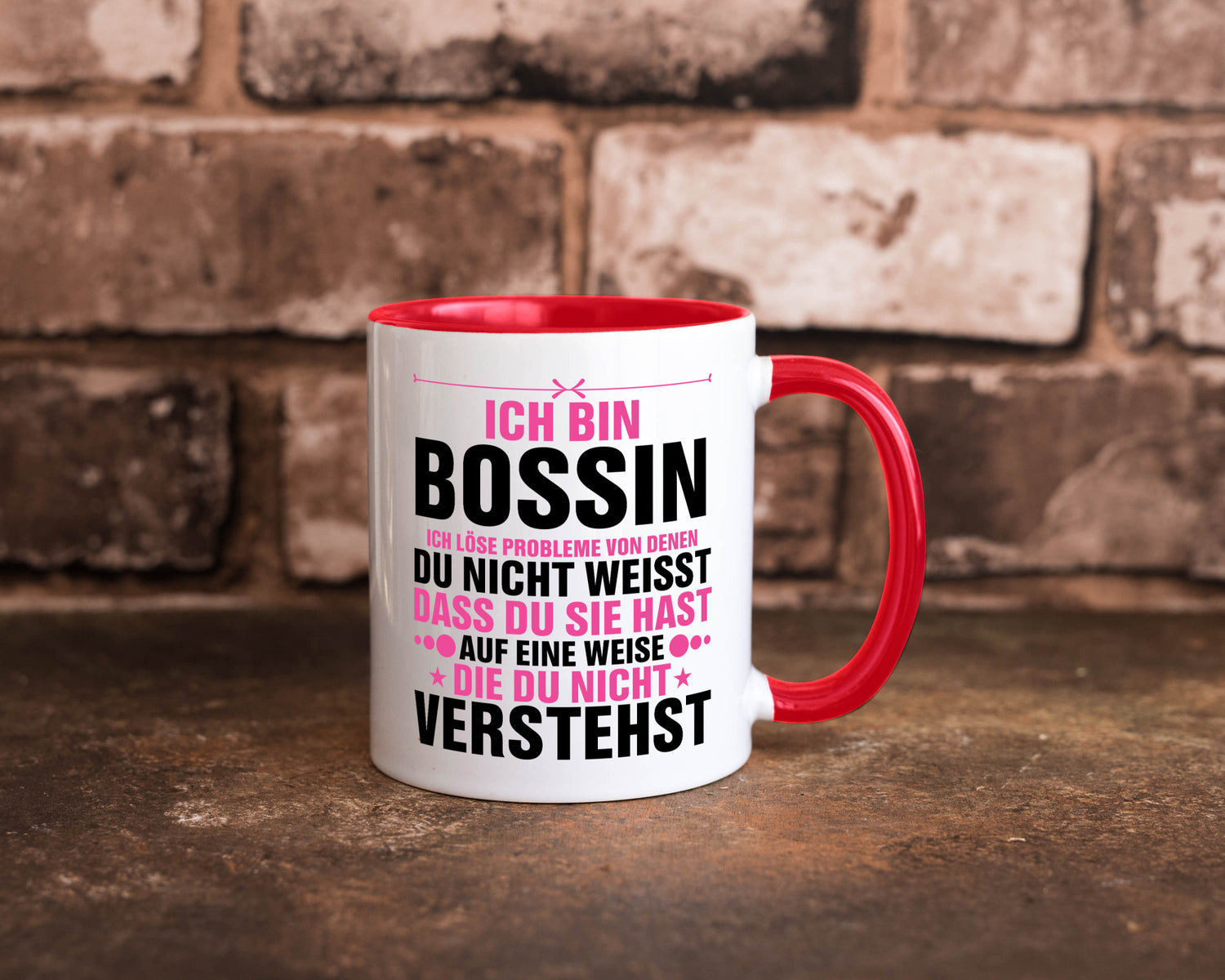 Löse Probleme: Bossin | Führungskraft Vorgesetzte lustig Humor Geschenkidee