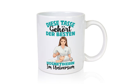 Im Universum: Kosmetikerin | Kosmetik Stylistin Humor Geschenkidee Tasse
