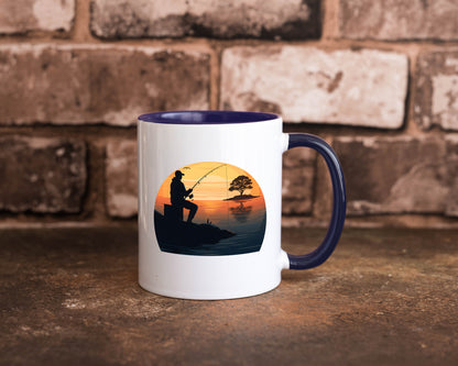 Angler | Sonnenuntergang Fischer Fische Angeln v2 Geschenk Humor Geschenkidee
