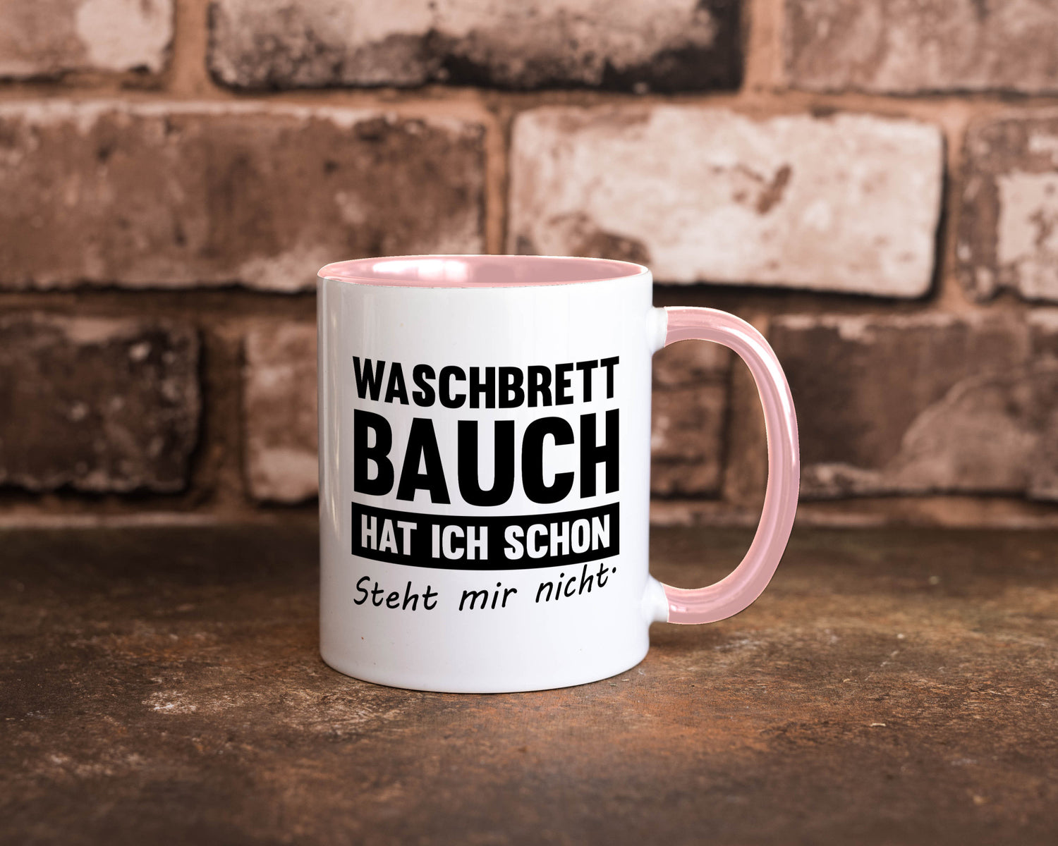 Waschbrettbauch steht mir nicht | Sixpack Gym lustiger Spruch Geschenk Humor