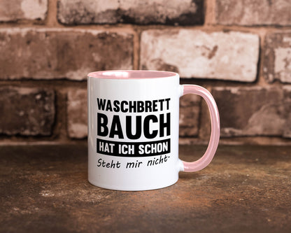Waschbrettbauch steht mir nicht | Sixpack Gym lustiger Spruch Geschenk Humor