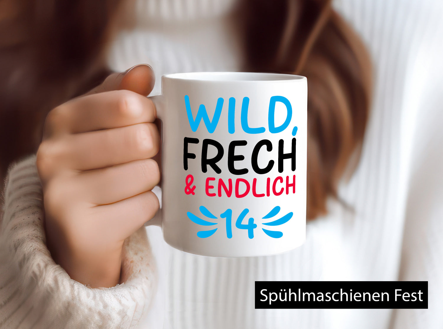 14. Geburtstag | 14 Jahre Wild &amp; Frech Geschenk Geschenkidee lustiger Spruch