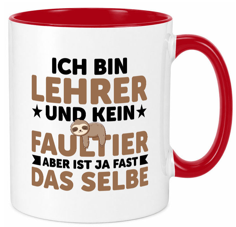 Ich bin kein Faultier: Lehrer | Schule Beruf Schüler Humor Arbeit Kollegen Büro