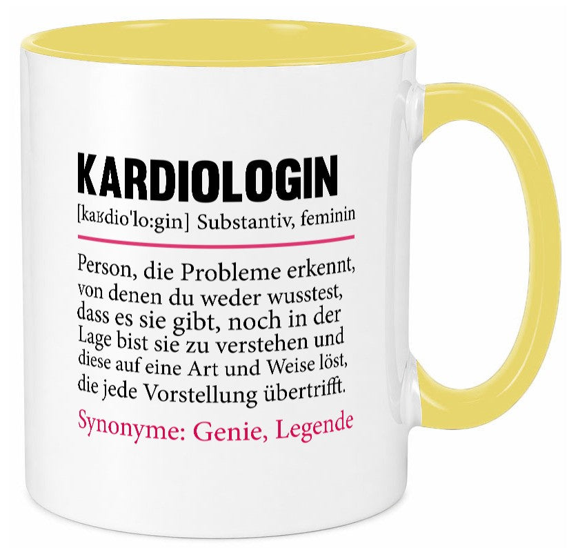 Kardiologin | Spruch lustig Kardiologie Beruf Geschenk Arbeit Kollegen Büro Tasse