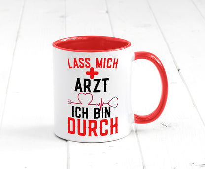 Arzt | Lass mich durch Herz Doktor Krankenhaus Puls Humor Geschenkidee Tasse